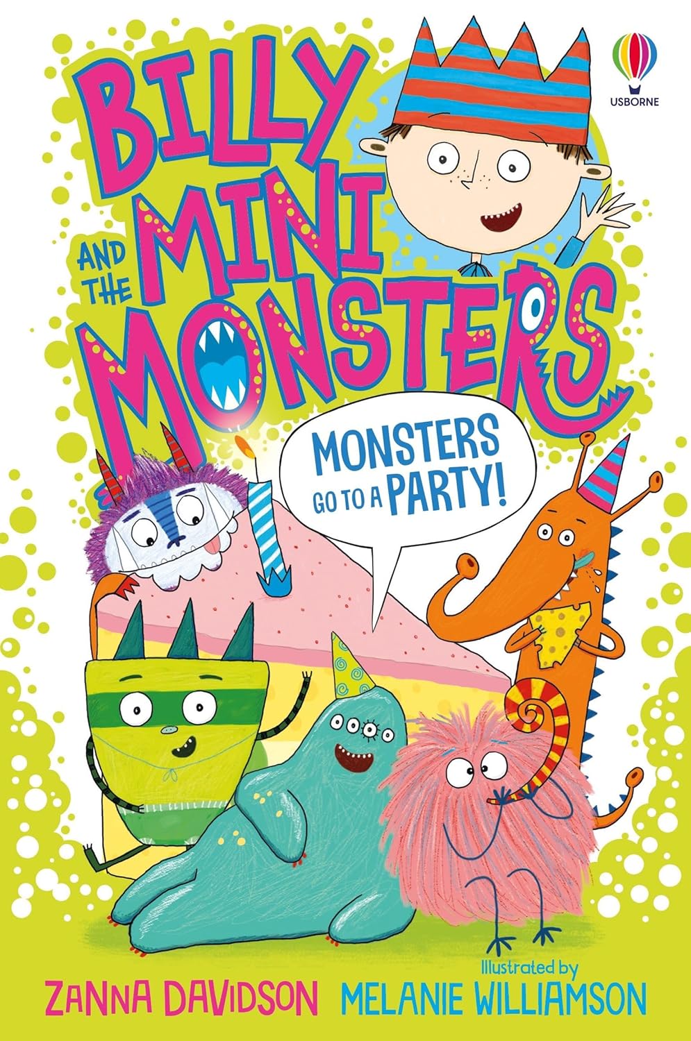 Billy and the Mini Monsters: Go t a Party Front Cover Zanna Davidson Publisher Usborne 9781474978385