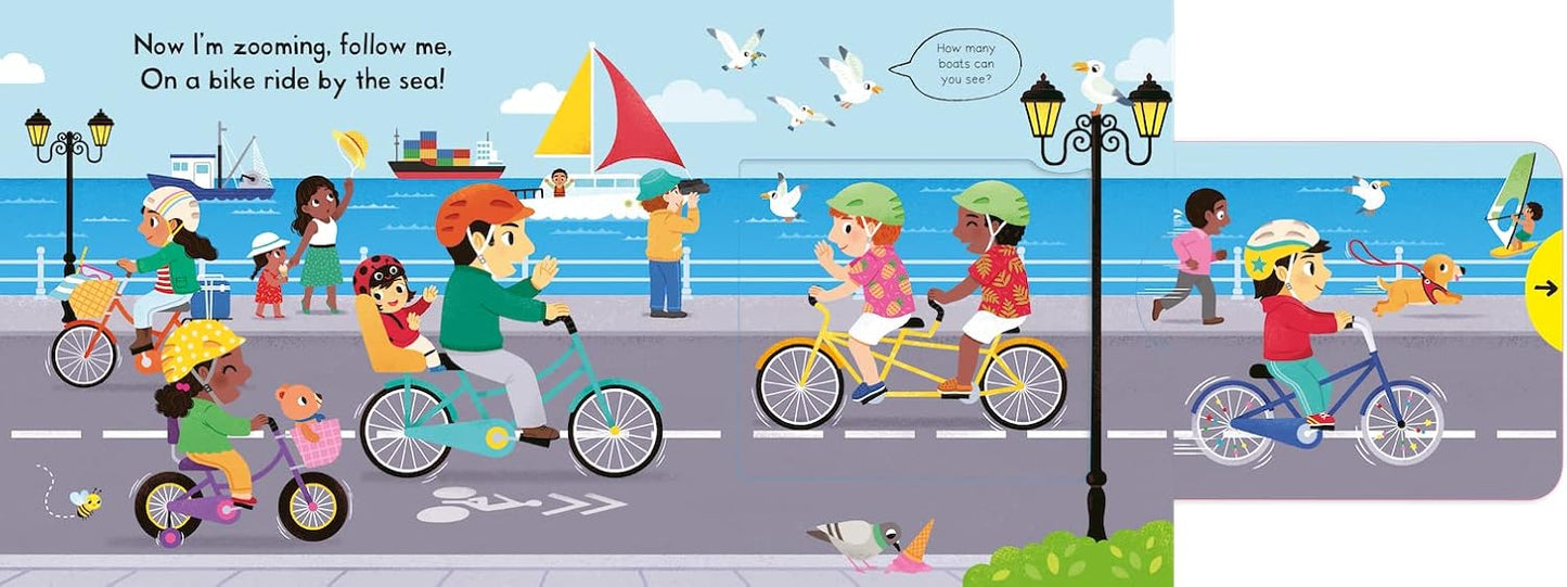 Busy Bikes Illustrated by Yi-Hsuan Wu Published by Campbell Inside Pages