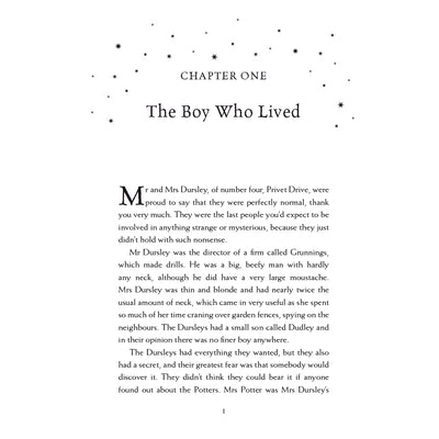 Harry Potter and the Philosopher's Stone Page Bloomsbury J.K. Rowling 9781408855652