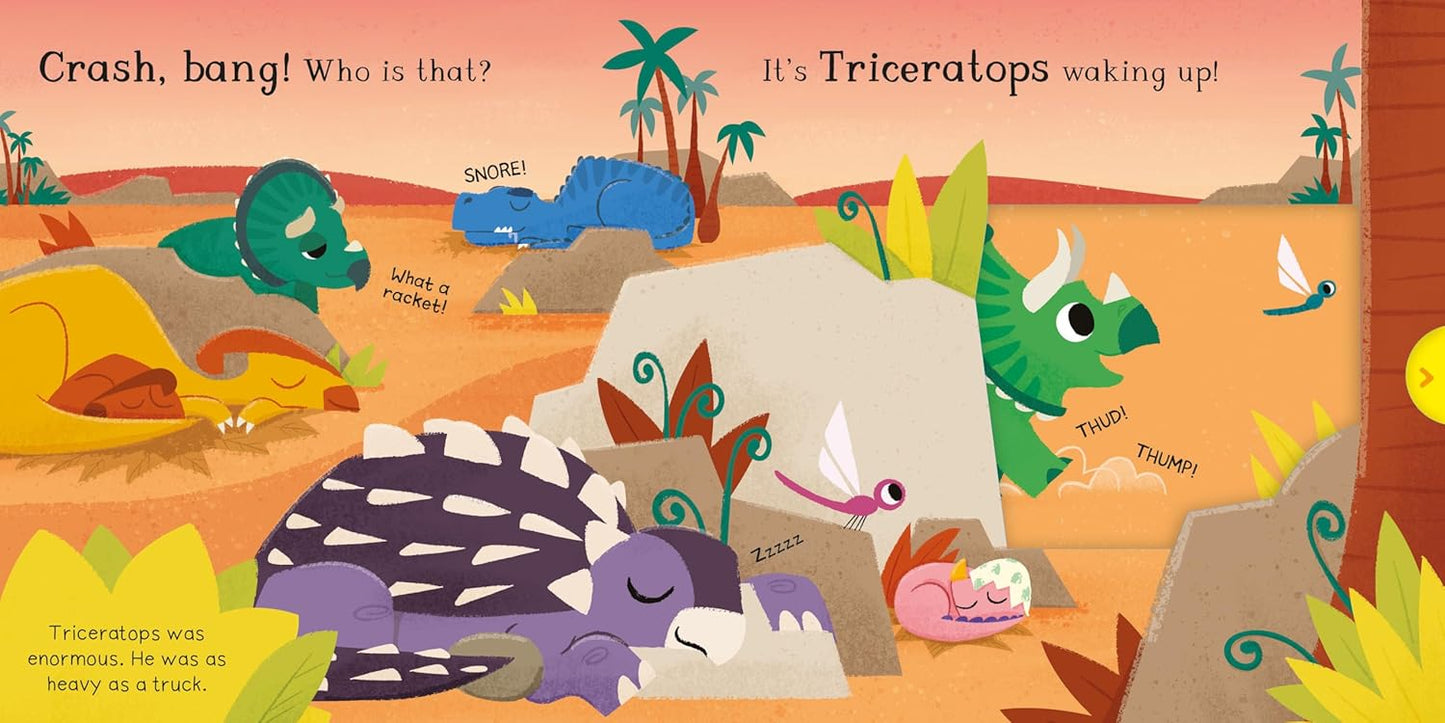 Hello Dinosaur - Triceratops Campbell Illustrated by David Partington Board Book Inside