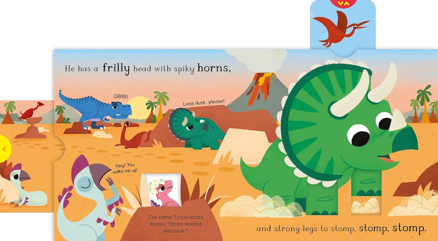 Hello Dinosaur - Triceratops Campbell Illustrated by David Partington Board Book Page