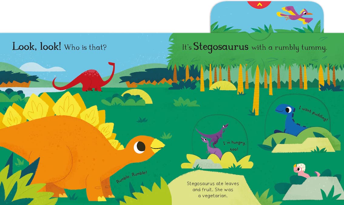 Hello Dinosaur Stegosaurus Campbell Illustrated by David Partington Board Book Page