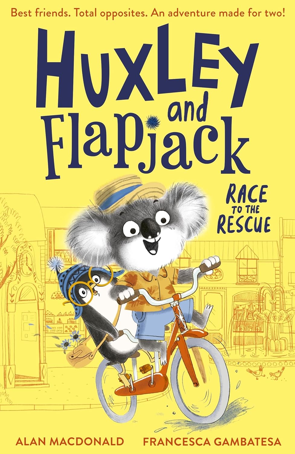 Huxley and Flapjack: Race to the Rescue Front Cover Alan MacDonald Publisher Little Tiger Press 9781788954174