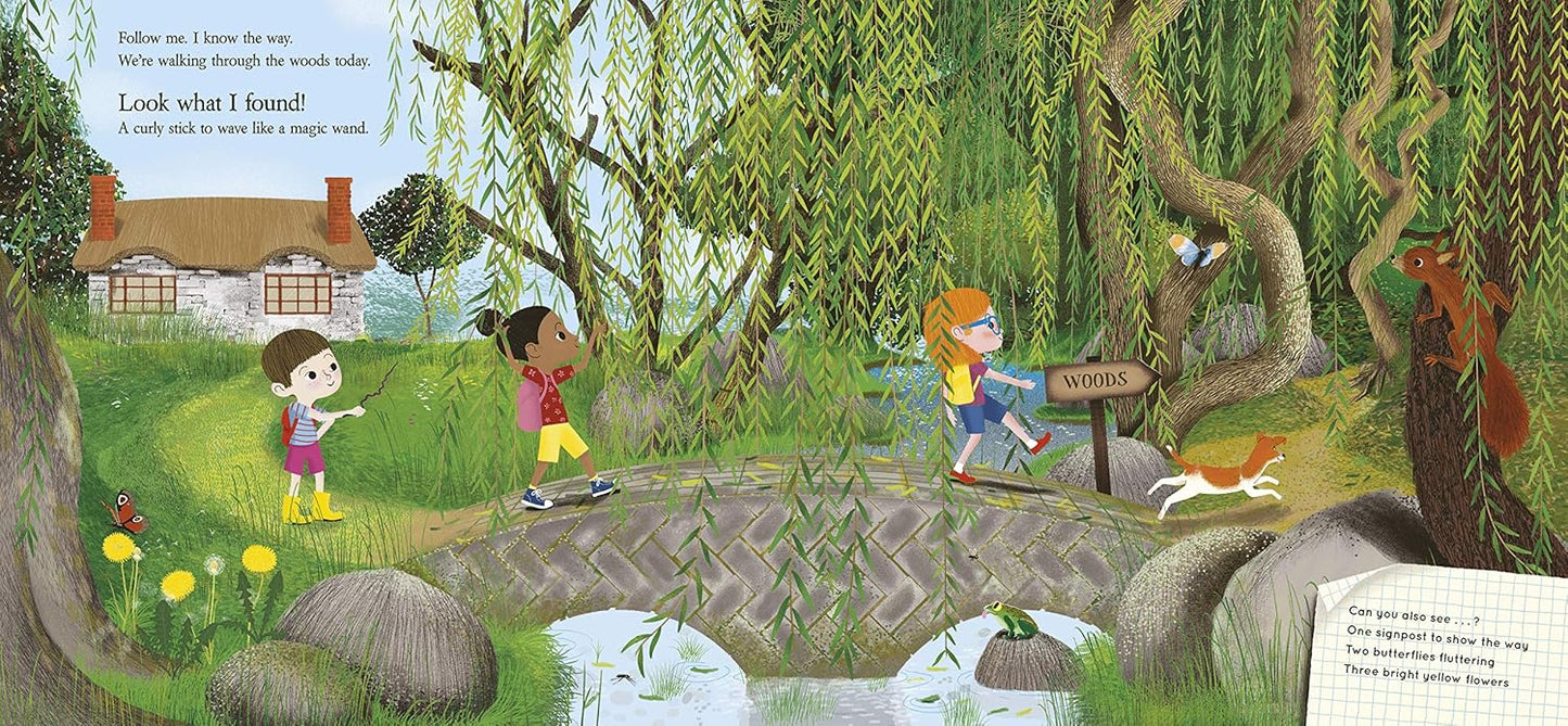 Look What I Found in the Woods Pages Nosy Crow Moira Butterfield 9781788005012