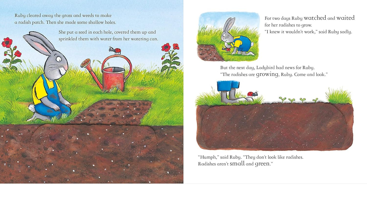 Ruby Plants a Radish Pages Nosy Crow Axel Scheffler 9781839941764