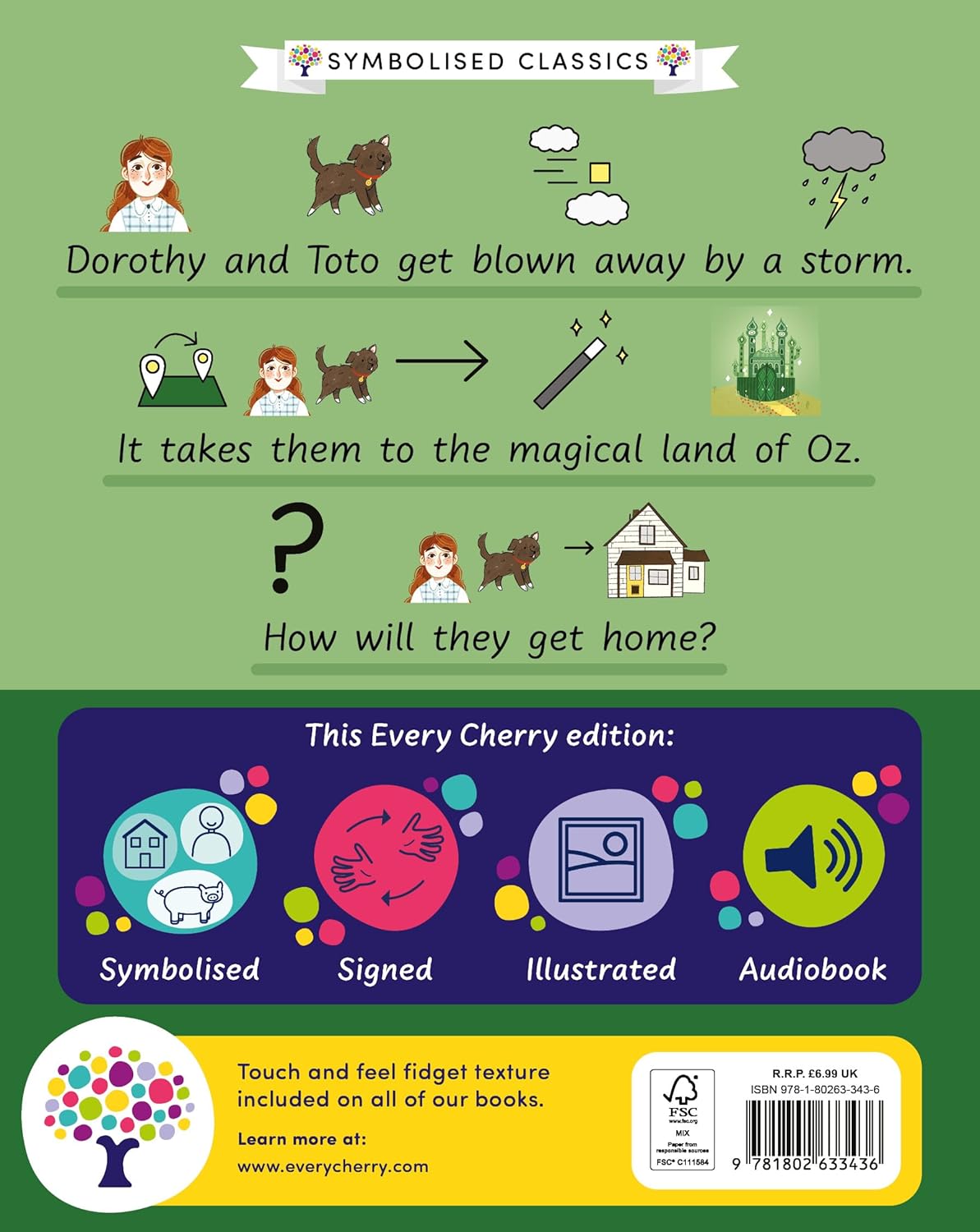 The Wonderful Wizard of Oz Back Cover Gemma Barder Sweet Cherry 9781802633436