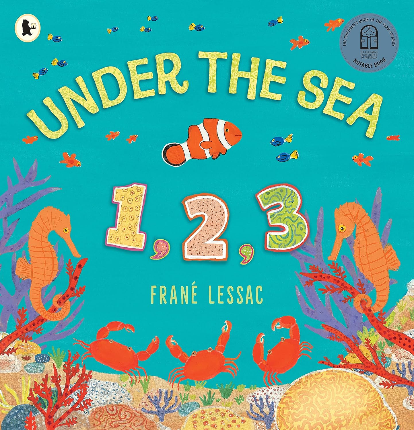 Under the Sea 1,2,3 Cover Frané Lessac Walker Books 9781406398526