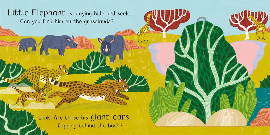 Where is Little Elephant? Illustrated by Hannah Abbo published by Campbell Board Book Inside