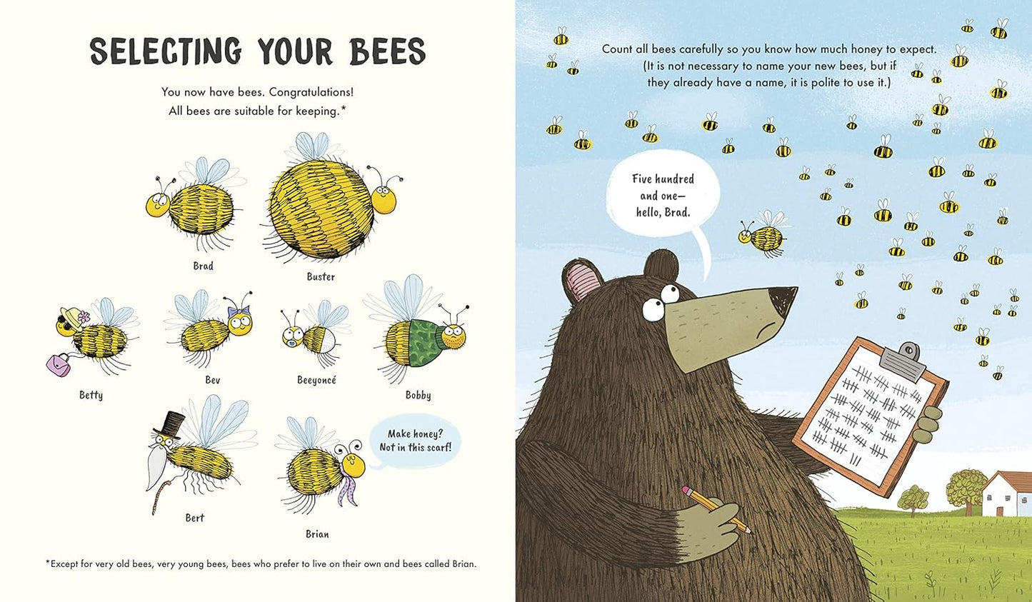 A Bear’s Guide to Beekeeping pages Pip Cornell  Publisher Andersen Press 9781839130274