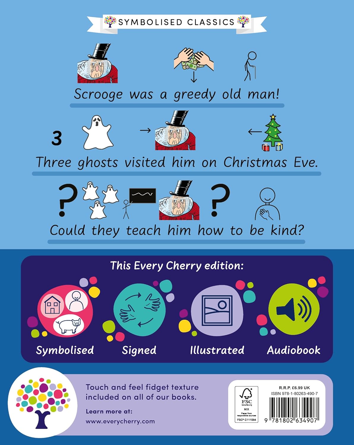 A Christmas Carol Back Cover Gemma Barder Sweet Cherry Publishing 9781802634907
