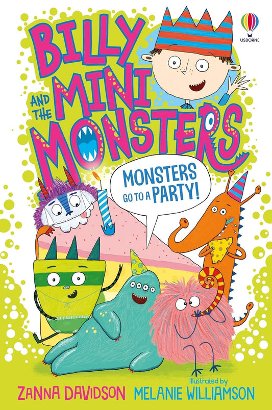 Billy and the Mini Monsters: Go t a Party Front Cover Zanna Davidson Publisher Usborne 9781474978385