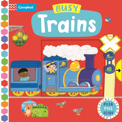 Busy Trains Illustrated Jo Byatt Publisher Campbell Board Book 9781529084665