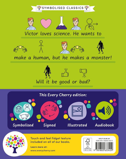 Frankenstein Back Cover Gemma Barder Sweet Cherry Publishing 9781802633429