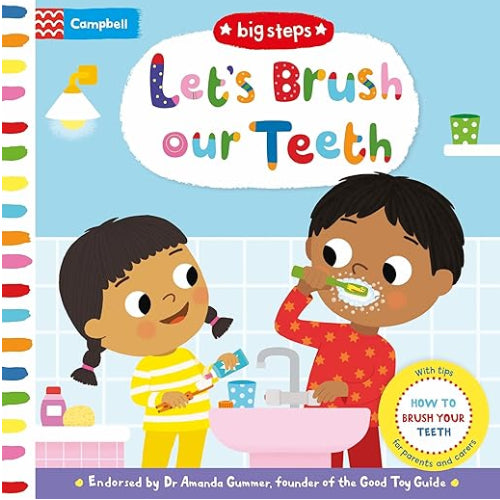 Big Steps Let's Brush Our Teeth Illustrated by Marie Kyprianou Publisher Campbell 9781529086928