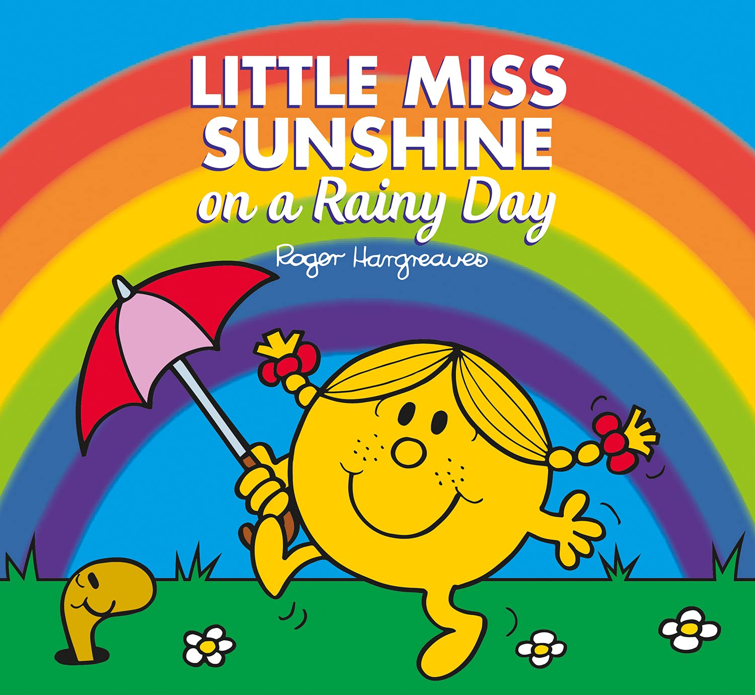 Little Miss Sunshine on a Rainy Day Author  Roger Hargreaves Published Harper Collins Cover 9780755504084