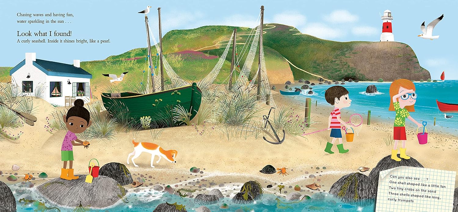 Look What I Found at the Seaside Pages Nosy Crow Moira Butterfield 9781839940835