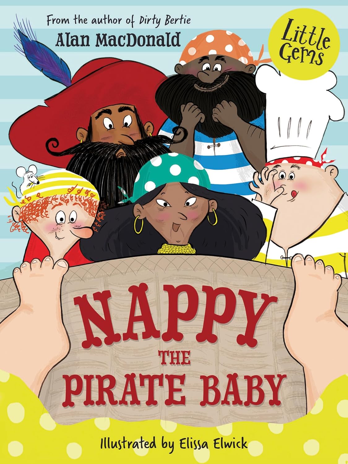 Nappy the Pirate Baby Front Cover Alan MacDonald Publisher HarperCollins 9781781129418