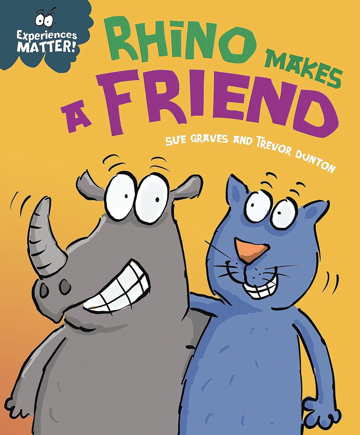 Rhino Makes a Friend Cover Sue Graves Hachette 9781445173290