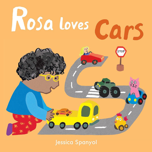 Rosa Loves Cars Illustrated Jessica Spanyol Published Child's Play 9781786281258