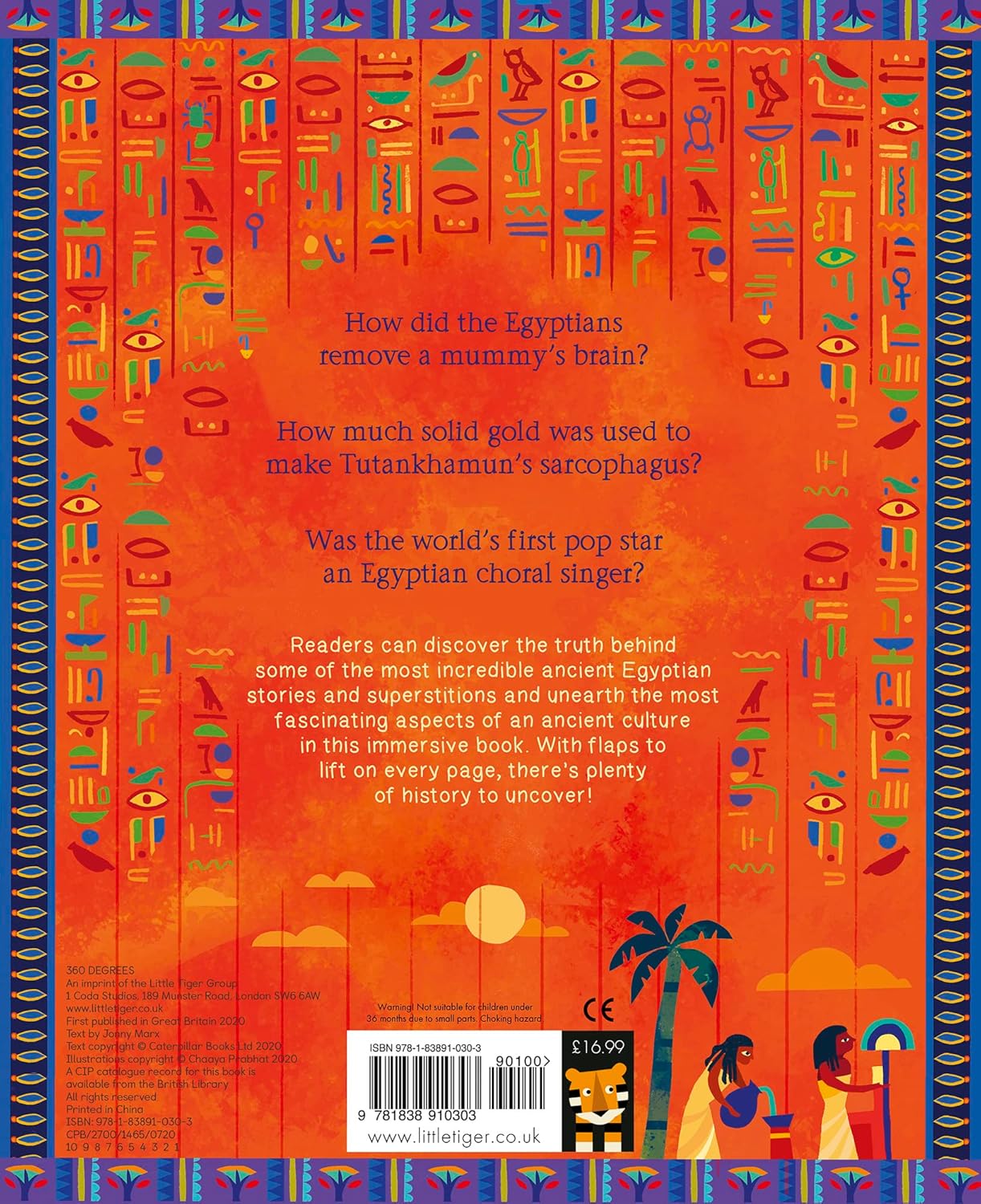 The Egyptians Back Cover Little Tiger Press Jonny Marx 978183891030