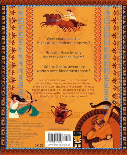 The Greeks Back Cover Little Tiger Press Jonny Marx 9781838913250