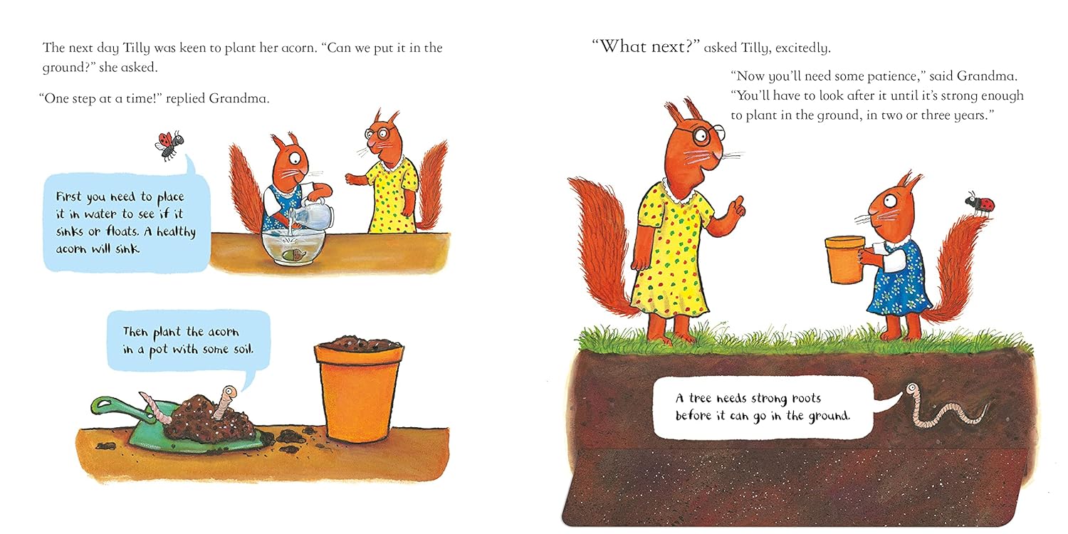 Tilly Plants a Tree Inside Nosy Crow Axel Scheffler 9781839942075