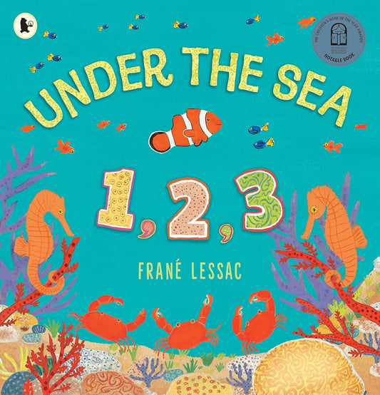 Under the Sea 1,2,3 Cover Frané Lessac Walker Books 9781406398526