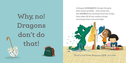 When a Dragon Goes to School Pages Caryl Hart Nosy Crow 9781839949609  