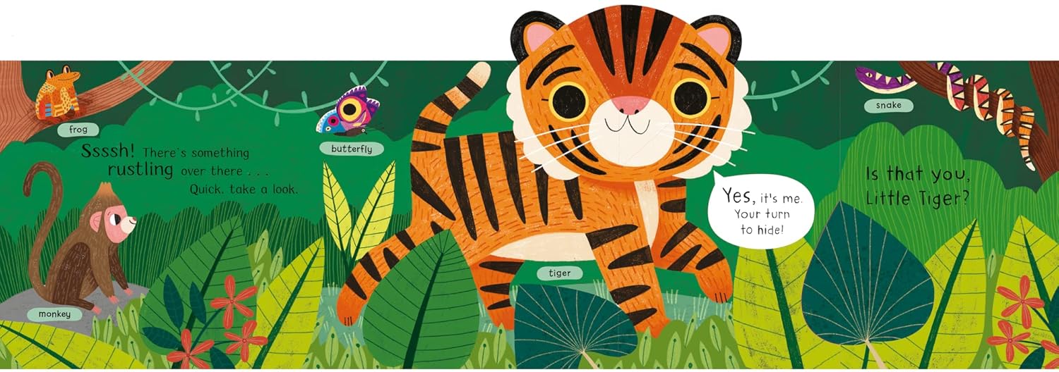 Where is Little Tiger? Published by Campbell, illustrated by Hannah Abbo. ISBN 9781529098426