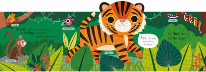 Where is Little Tiger? Published by Campbell, illustrated by Hannah Abbo. ISBN 9781529098426